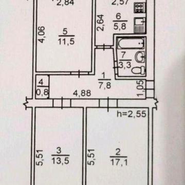 Продам 3-х комнатную картиру на ЮТЗ / Южная  Сертификат!!!