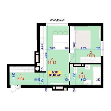 1-кімнатна квартира Central Park від забудовника VD Group. ЖК Central Park