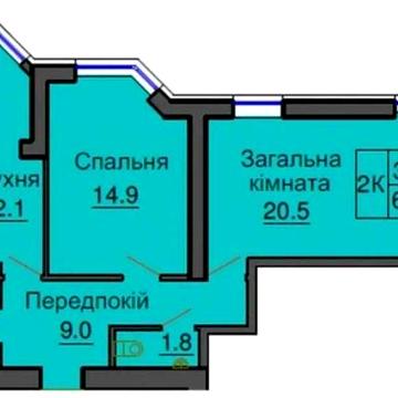 Продаж!! 2к квартири 62 м2 ЖК Софія Резиденс ЖК Софія Резіденс