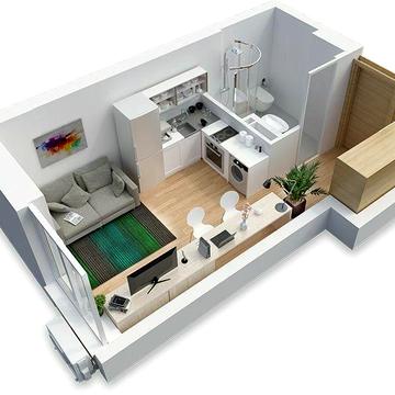 Смарт - квартира 27 кв.м, Київ, Троєщина ЖК Family life