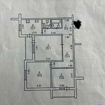 Власник.продам 3к.квартиру 100квм.Троещина,Милославська,Оболонь