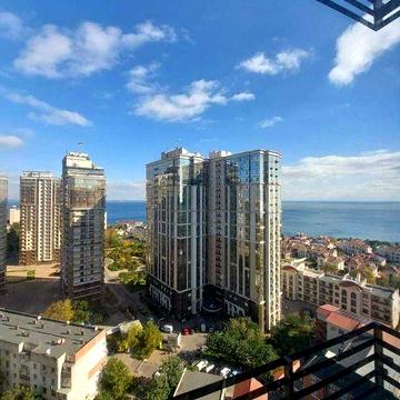 АТМОСФЕРА | 44,8 м² | ПРЯМОЙ ВИД НА МОРЕ | Балкон | Аркадия | светлая