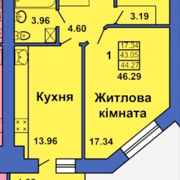 Продаж 1-но кімнатна Весняна ЖК Весняна