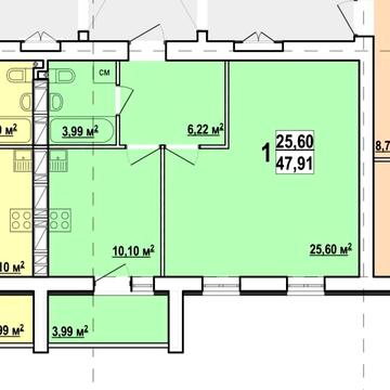 Продам большую 1 комнатную квартиру ЖК Мира 3 47м2 VW ЖК Мира 3