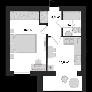 Квартира з максимальним наповненням в жк Міленіум Стейт! Без комісії! ЖК Millennium State