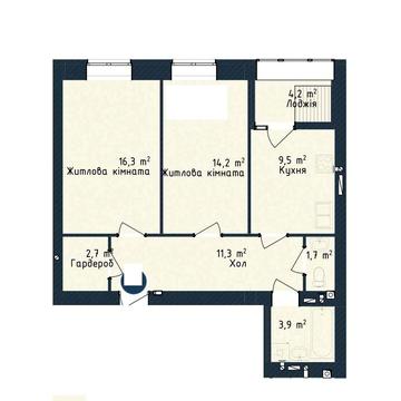 2 кімнатна квартира 63 метри Перший Внесок 4980$ АОГВ Центр