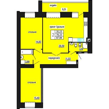 Продаж 2к Квартира Тролейбусна вулиця ЖК по ул. Лучаковского-Троллейбусная
