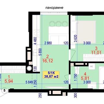 Продаж 1к Квартира Національної Гвардії вулиця ЖК Central Park