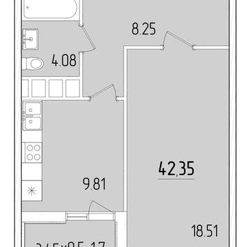 1 комн Краснова(Кадорр-Сити) shev-04
