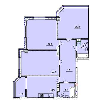 Продаж 3к Квартира Гагаріна вулиця ЖК VOLDIM