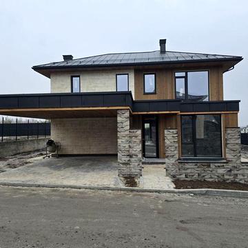 Будинок Хайтек в КМ з цегли 210 м2 с. Ходосівка біля лісу Мануфактура