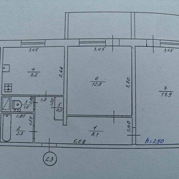Двокімнатна квартира з євроремонтом,56м2+2 балкони+комора,від власника