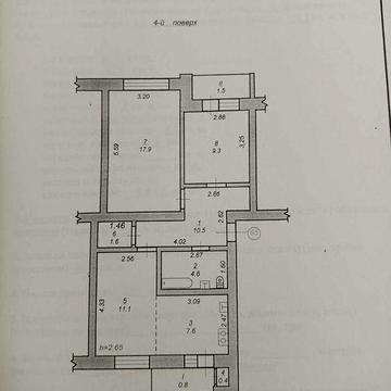 Продається 3-х кімнатна квартира у.м.Ходорові