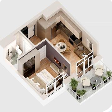 Продаж 1.5-кімн квартири в новобудові ЖК Lizrome