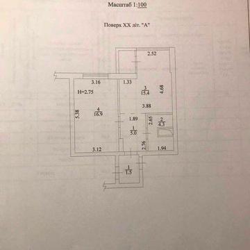 1к квартира 44м ЖК Навігатор пер Балтійський, 3а ЖК Навігатор