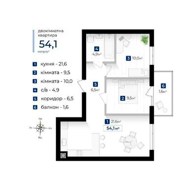 2 кім квартира під інвестиції, біля велмарта ЖК Містечко Південне