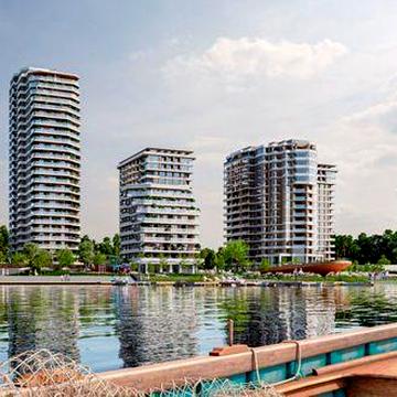 Квартира студія з панорамним видом на ліс| ЖК біля озера | 26 м²