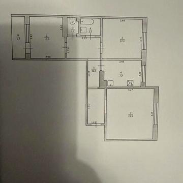 Міняю 3- кімнатну квартиру на 1- кімнатну,з доплатою, на Європейській