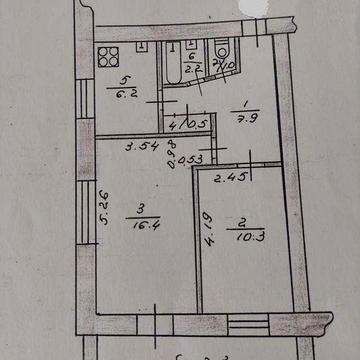 Двухкомнатная квартира в центре