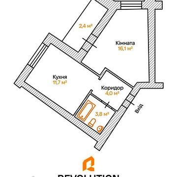 Продаж 1к Квартира Соборна (Леніна) вулиця ЖК Muller Haus