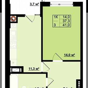 Однокімнатна квартира під єОселю