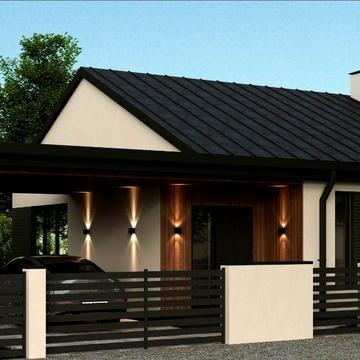 Будинок на дві сімї по 68 м2.