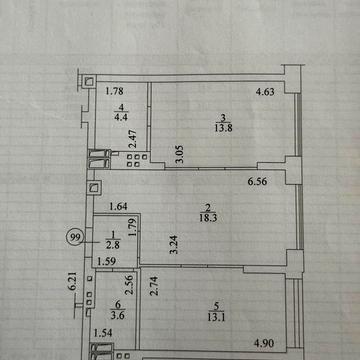 Двокімнатна видова квартира ЖК Мюнхаузен 2