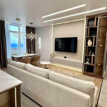 ЖК Атмосфера | 90 метров 3 комнаты | Дорогой ремонт | Вид на море! ЖК Атмосфера