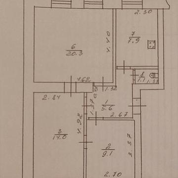 Продам 3-х кімнатну квартиру в м. Заводське.