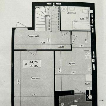 Продаж 3-кімнатної дворівневої квартири в 100 м² ,новобудова , ц ЖК Аристократ