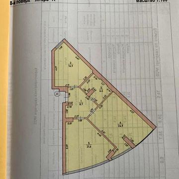 Продаж квартири(сірець) 76.5кв в центрі міста, ЖК “Sky city” ЖК Sky city