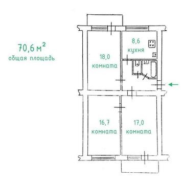 3х комн  70 кв м Район 1 станции Люстдорфская дор ул. К.-Заводскаая