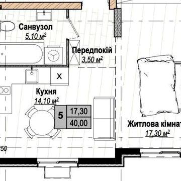 Без% Продається однокімнатна квартира, Чабани новий ЖК Plaza Kvartal 3 ЖК Plaza Kvartal 3