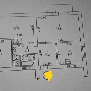 Затишна  трьохкімнатна квартира ( сетифікат)