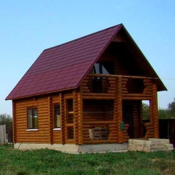 Продається будинок зі зрубу 78 кв.м. с.Плоске (35 км до Києва)