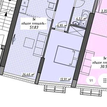 48м.кв видно море в сданной секции ЖК Атмосфера без комиссии! ЖК Атмосфера