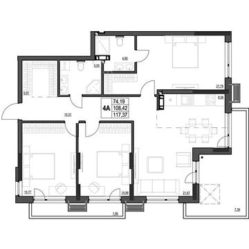 Продаж 4к Квартира Яновського вулиця ЖК Park House