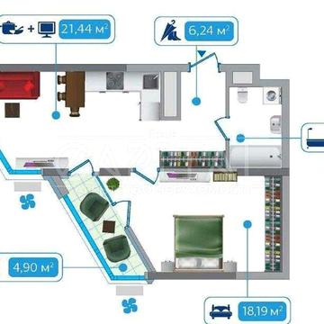 Продажа квартиры в ЖК Заречный / Переуступка / Славутич / Осокорки ЖК Зарічний