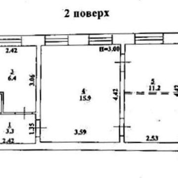 2 комн -37 метров. Центр. 2/3 эт. ул. Степовая -Б.Хмельницкого