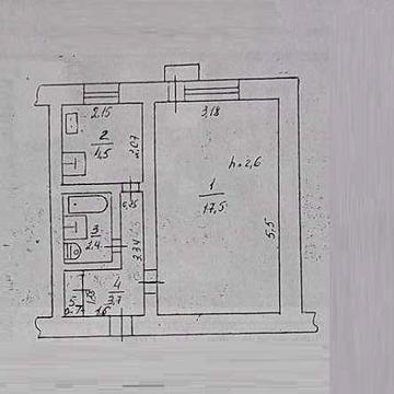 1-кімнатна квартира на Таїрова. 4й поверх. Газ. Готова для ремонту