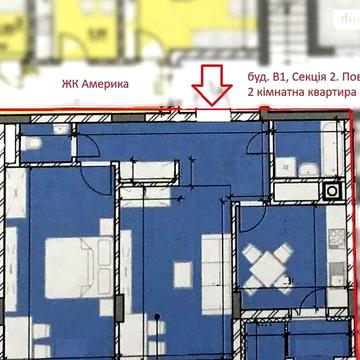 Продаж 2к Квартира Володимира Великого вулиця ЖК Америка