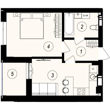 Продаж 1к Квартира Тлехаса вулиця ЖК GARDEN CITY