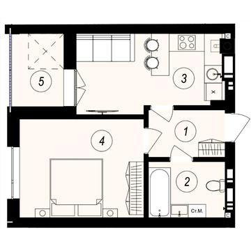 Продаж 1к Квартира Тлехаса вулиця ЖК GARDEN CITY