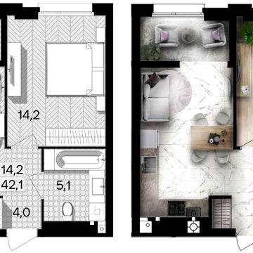 Продаж 1-кімнатної квартири в ЖК Лаванда парк, Тяжилів ЖК Lavanda Park (Лаванда Парк)
