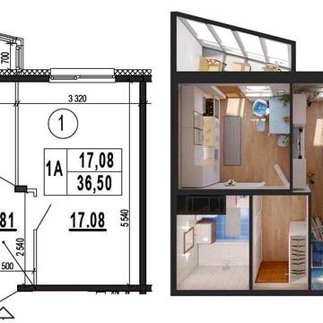 Однокімнатна квартира, ЖК Патріотика ЖК Патріотика