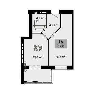 Продаж 1к Квартира Ільїна вулиця ЖК Родной дом