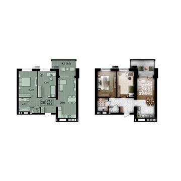 Продаж 2к Квартира Максимовича вулиця ЖК FORREST – жилое пространство