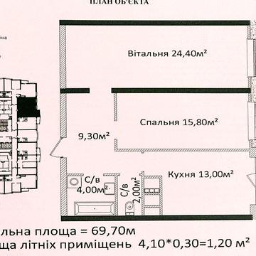 Видовая 2 комнатная квартира в ЖК 4 Сезона ЖК 4 Сезона