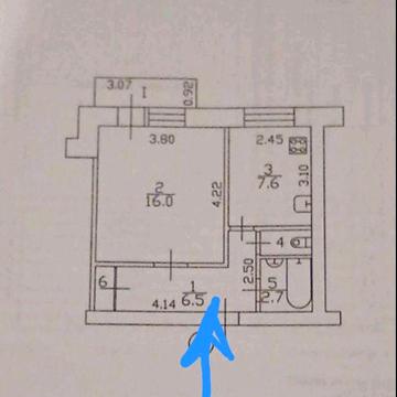 Продаж 1-кімнатної квартири в цегояному будинку