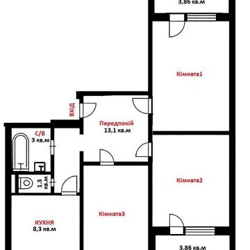 Продам 3 кімнатну квартиру Харківське шосе, 146.